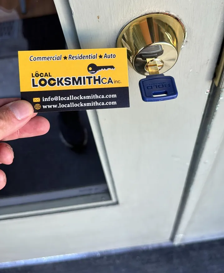 Deadbolt with a new key on an older door
